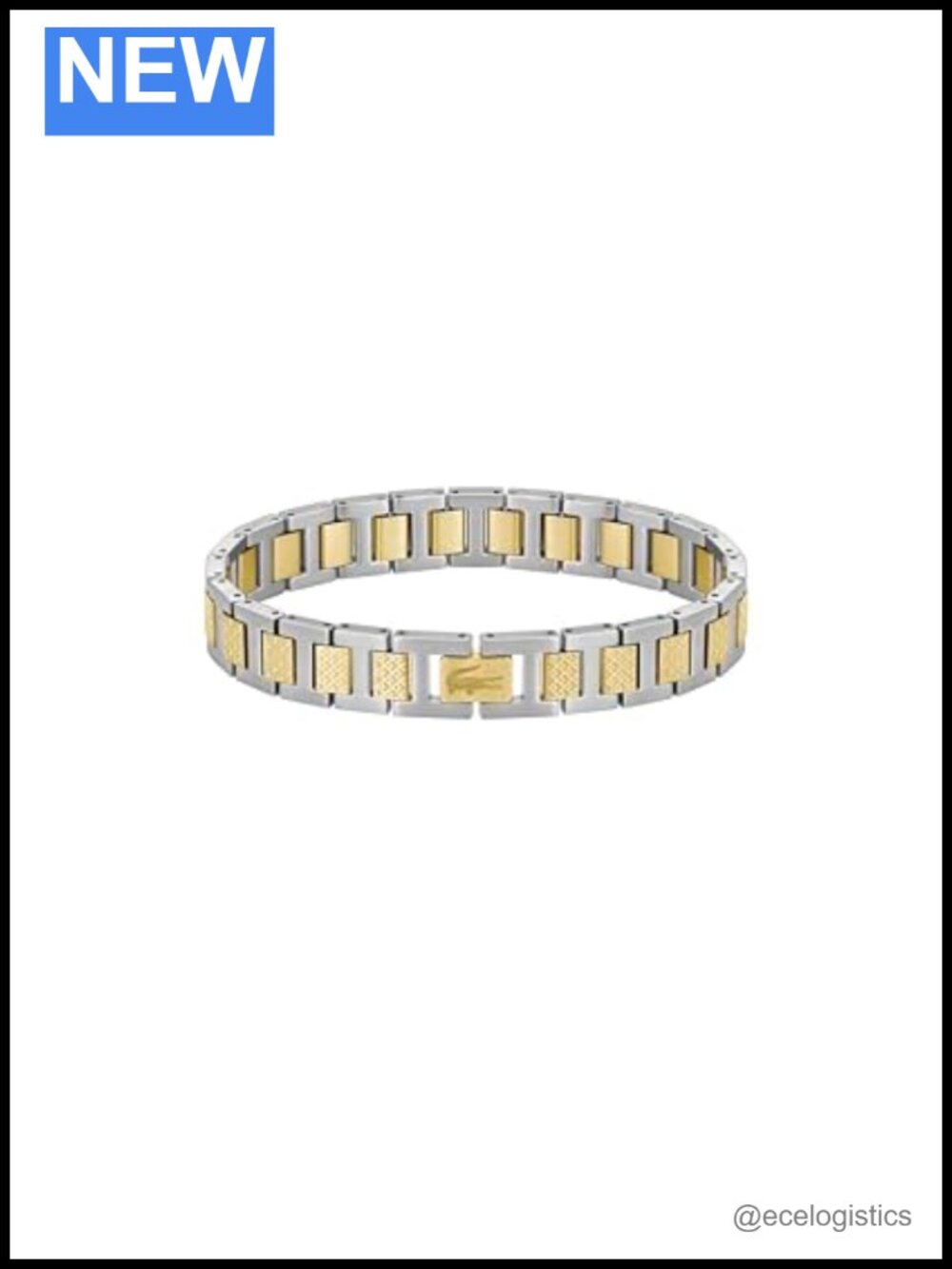Lacoste Metropole H-Link Bracelet Stainless Steel Chain Unisex Elegant